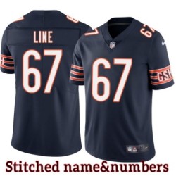 Navy Home Bill Line Jersey Chicago Bears #67