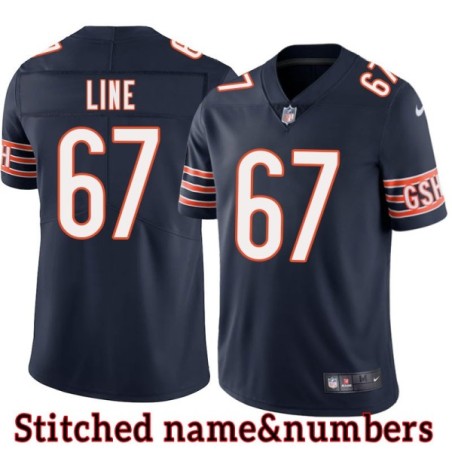 Navy Home Bill Line Jersey Chicago Bears #67