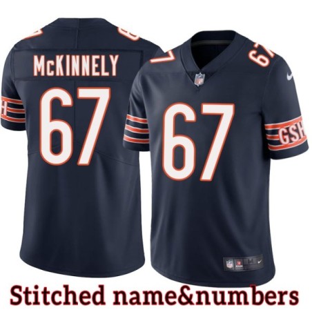 Navy Home Phil McKinnely Jersey Chicago Bears #67