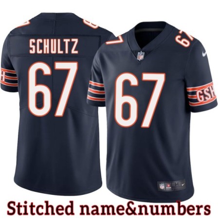 Navy Home William Schultz Jersey Chicago Bears #67