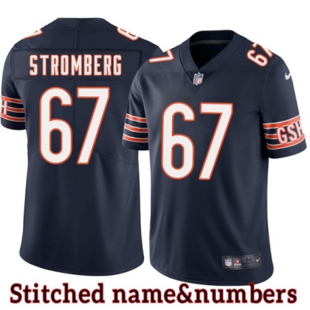 Navy Home Ricky Stromberg Jersey Chicago Bears #67
