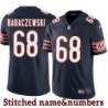 Navy Home John Badaczewski Jersey Chicago Bears #68