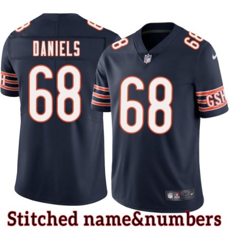 Navy Home James Daniels Jersey Chicago Bears #68