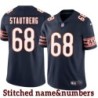 Navy Home Jerry Stautberg Jersey Chicago Bears #68