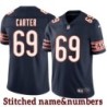Navy Home Ja'Tyre Carter Jersey Chicago Bears #69
