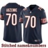 Navy Home Troy Auzenne Jersey Chicago Bears #70