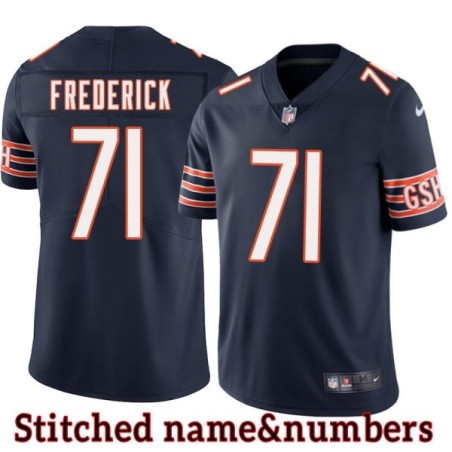 Navy Home Andy Frederick Jersey Chicago Bears #71