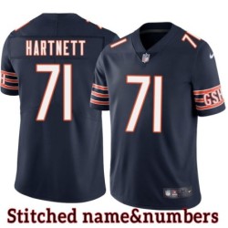 Navy Home Perry Hartnett Jersey Chicago Bears #71