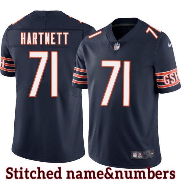 Navy Home Perry Hartnett Jersey Chicago Bears #71