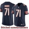 Navy Home Rocco Moore Jersey Chicago Bears #71