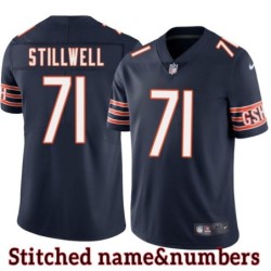 Navy Home Roger Stillwell Jersey Chicago Bears #71