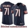 Navy Home Roger Stillwell Jersey Chicago Bears #71