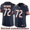 Navy Home Dan Buenning Jersey Chicago Bears #72