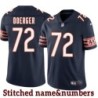 Navy Home Jerry Doerger Jersey Chicago Bears #72