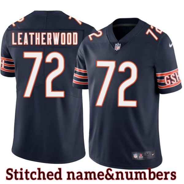 Navy Home Alex Leatherwood Jersey Chicago Bears #72