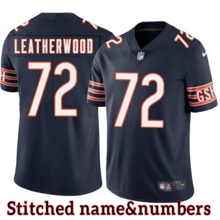Navy Home Alex Leatherwood Jersey Chicago Bears #72