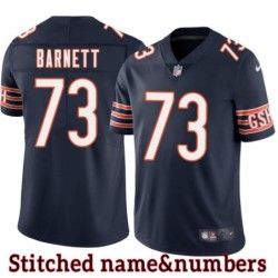 Navy Home Steve Barnett Jersey Chicago Bears #73