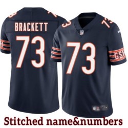 Navy Home M.L. Brackett Jersey Chicago Bears #73