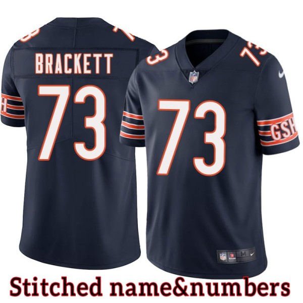 Navy Home M.L. Brackett Jersey Chicago Bears #73