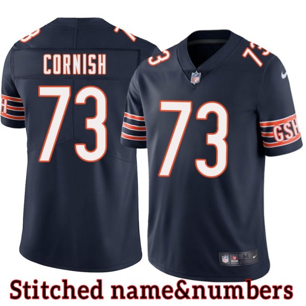 Navy Home Frank Cornish Jersey Chicago Bears #73