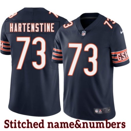 Navy Home Mike Hartenstine Jersey Chicago Bears #73