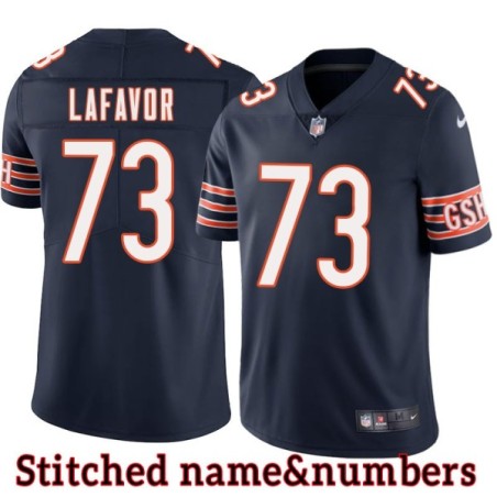 Navy Home Tron LaFavor Jersey Chicago Bears #73