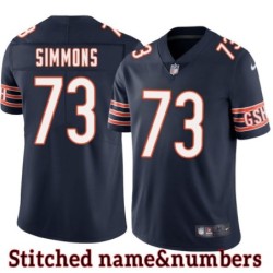 Navy Home Lachavious Simmons Jersey Chicago Bears #73