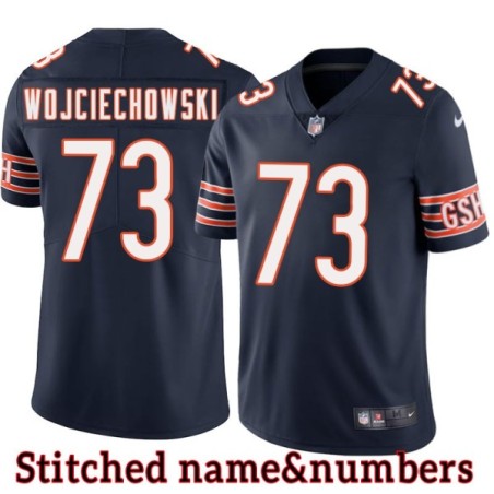 Navy Home John Wojciechowski Jersey Chicago Bears #73