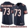Navy Home John Wojciechowski Jersey Chicago Bears #73