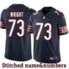 Navy Home Steve Wright Jersey Chicago Bears #73