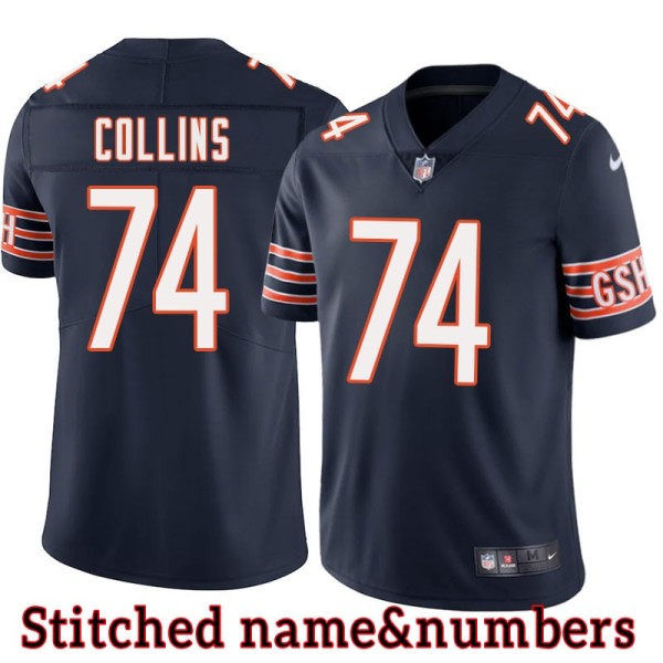 Navy Home Aviante Collins Jersey Chicago Bears #74