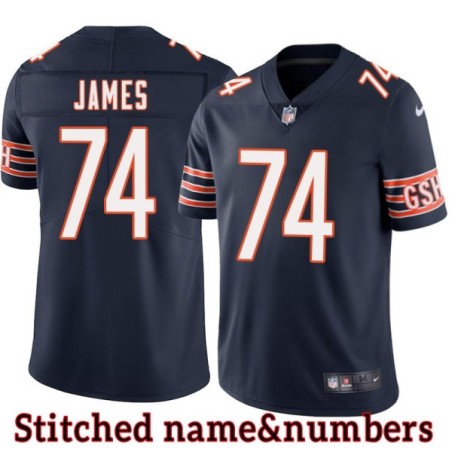 Navy Home Dan James Jersey Chicago Bears #74