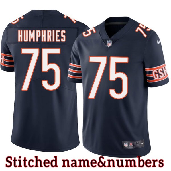 Navy Home Stefan Humphries Jersey Chicago Bears #75