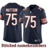 Navy Home Riley Mattson Jersey Chicago Bears #75