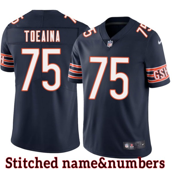 Navy Home Matt Toeaina Jersey Chicago Bears #75