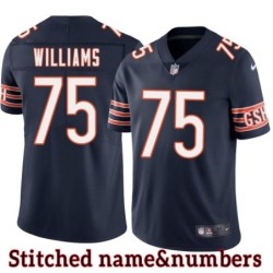 Navy Home Fred Williams Jersey Chicago Bears #75