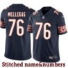 Navy Home John Mellekas Jersey Chicago Bears #76