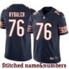 Navy Home Ron Rydalch Jersey Chicago Bears #76
