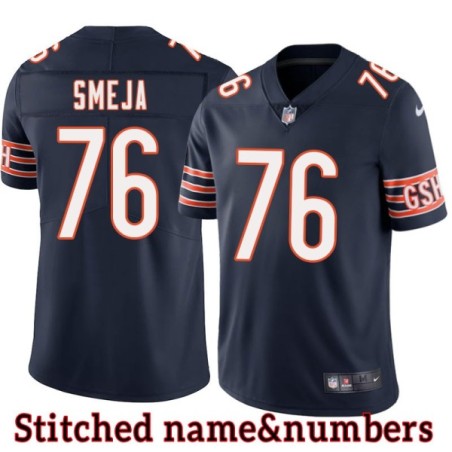 Navy Home Rudy Smeja Jersey Chicago Bears #76
