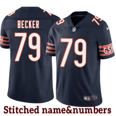 Navy Home Kurt Becker Jersey Chicago Bears #79