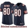 Navy Home Bo Rather Jersey Chicago Bears #80