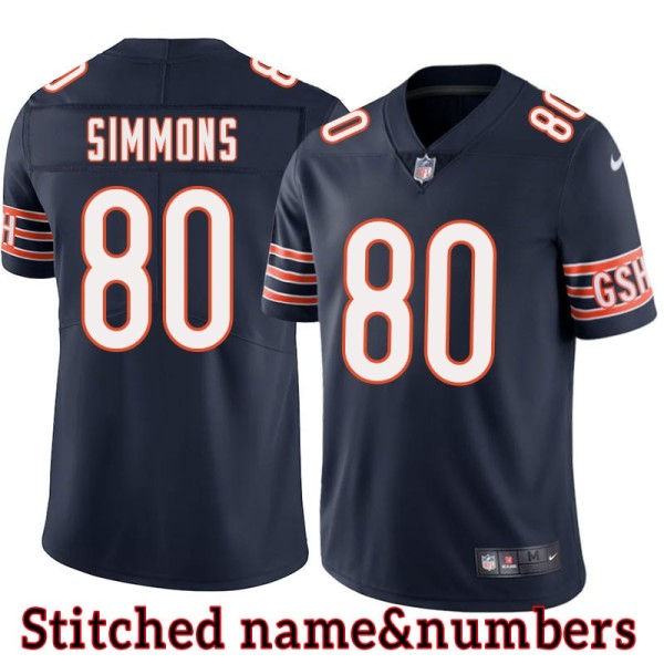 Navy Home Jerry Simmons Jersey Chicago Bears #80