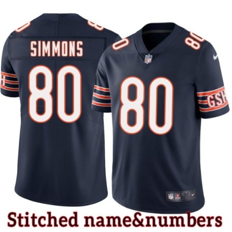 Navy Home Jerry Simmons Jersey Chicago Bears #80