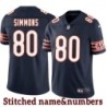 Navy Home Jerry Simmons Jersey Chicago Bears #80