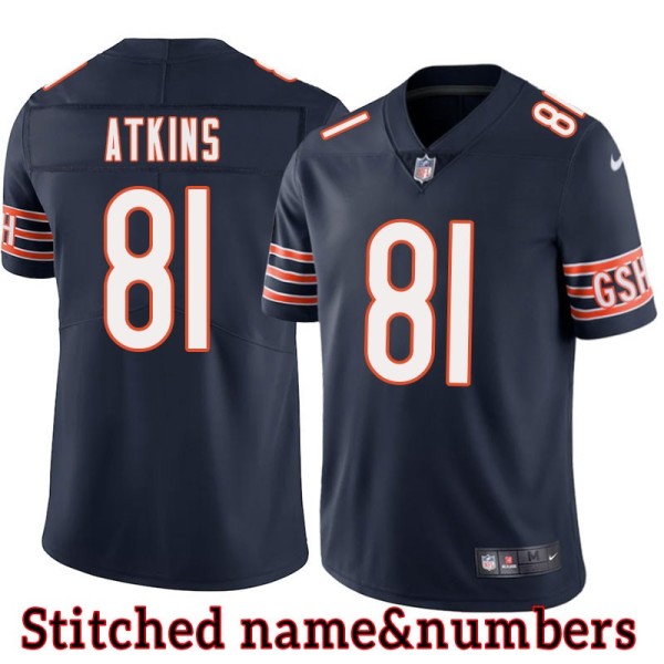 Navy Home Doug Atkins Jersey Chicago Bears #81