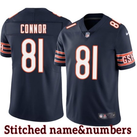 Navy Home George Connor Jersey Chicago Bears #81