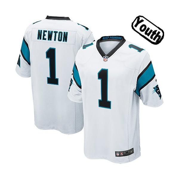 youth white cam newton jersey