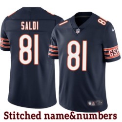Navy Home Jay Saldi Jersey Chicago Bears #81