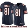 Navy Home Jake Tonges Jersey Chicago Bears #81