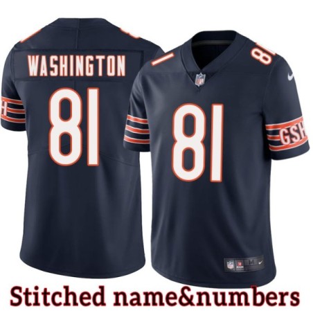 Navy Home Harry Washington Jersey Chicago Bears #81